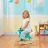 Animale Dondolo Asinello Giocattolo Dondolo per Bambini con Maniglie Dondolo Sedile Dondolo 59 x 27 x 43 cm Verde Acqua