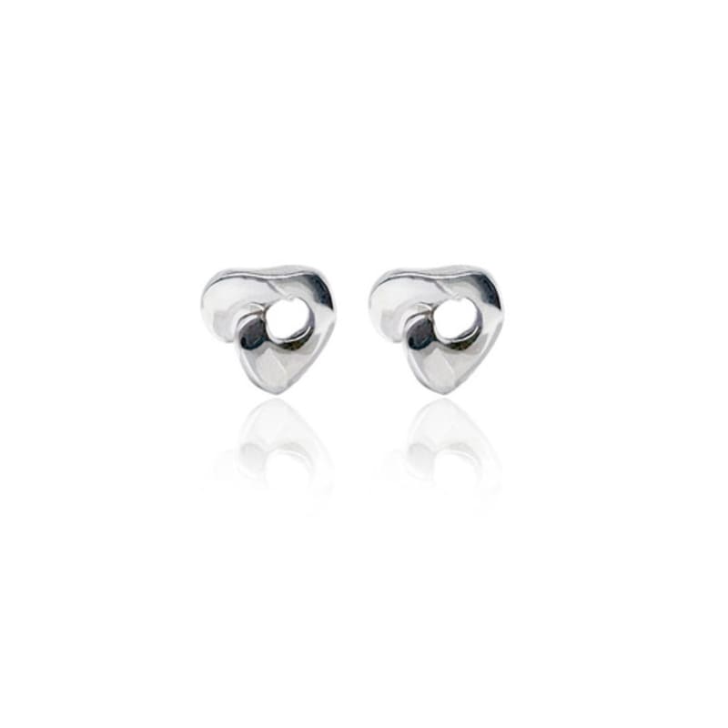 XI`ANN Heart wave stud E heart wave earrings
