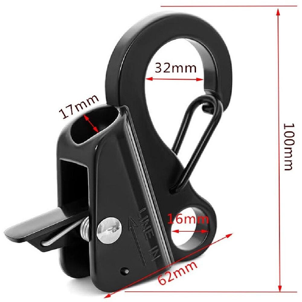 Anchors Sliding Hook, Adjustable Quick Release Anchors Rope Hook, Multipurpose Accessories for Boating, Fishing, Docking, Marine Navigation