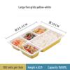Disposable 5-Compartment Meal Prep Containers with Lids