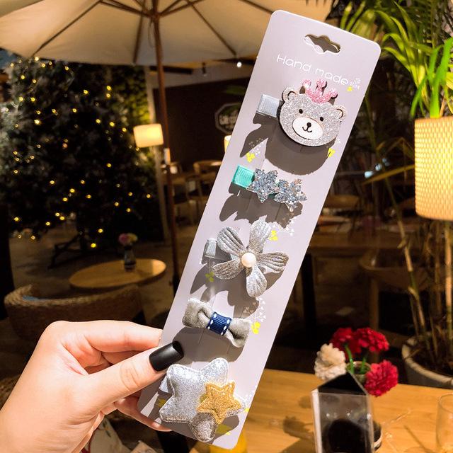 3Pcs/set Knot Rabbit Lovely Beautiful Sweet Headwear Kids Headband Girls Floral Bow Hairband