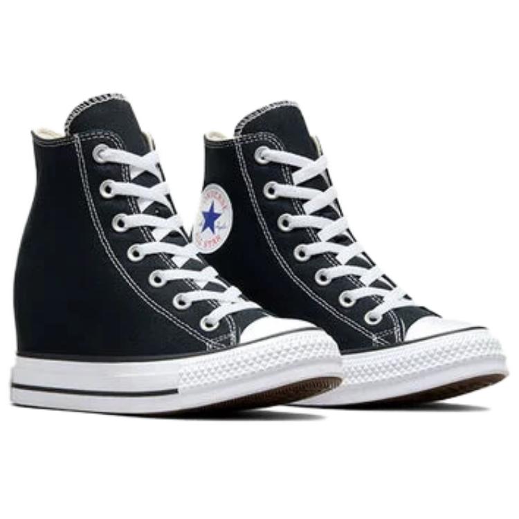 Converse  Chuck Taylor All Star Wedge Platform High Black Red Navy Women Sneakers A11909C