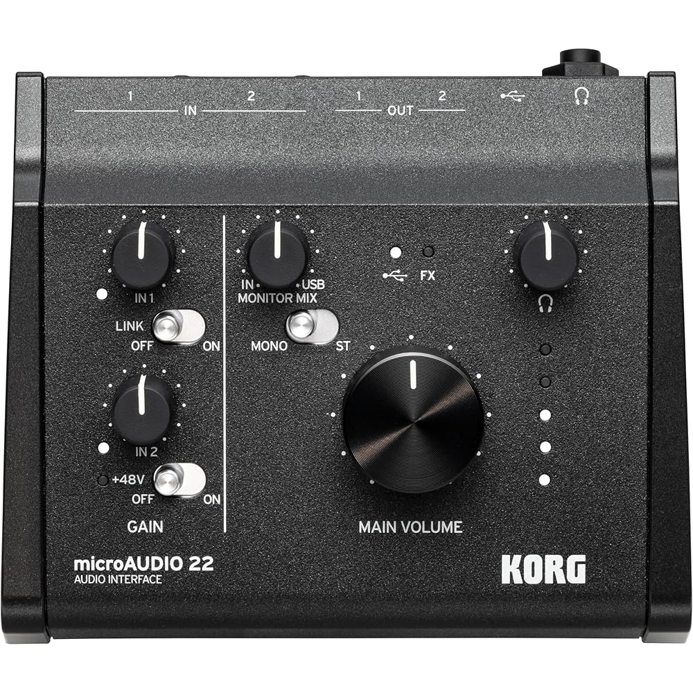 KORG (KORG) Audio Interface MicroAudio 22 2ch IN (XLR Combo) 2cn OUT/ 24bit 192kHz Compatible/ US...
