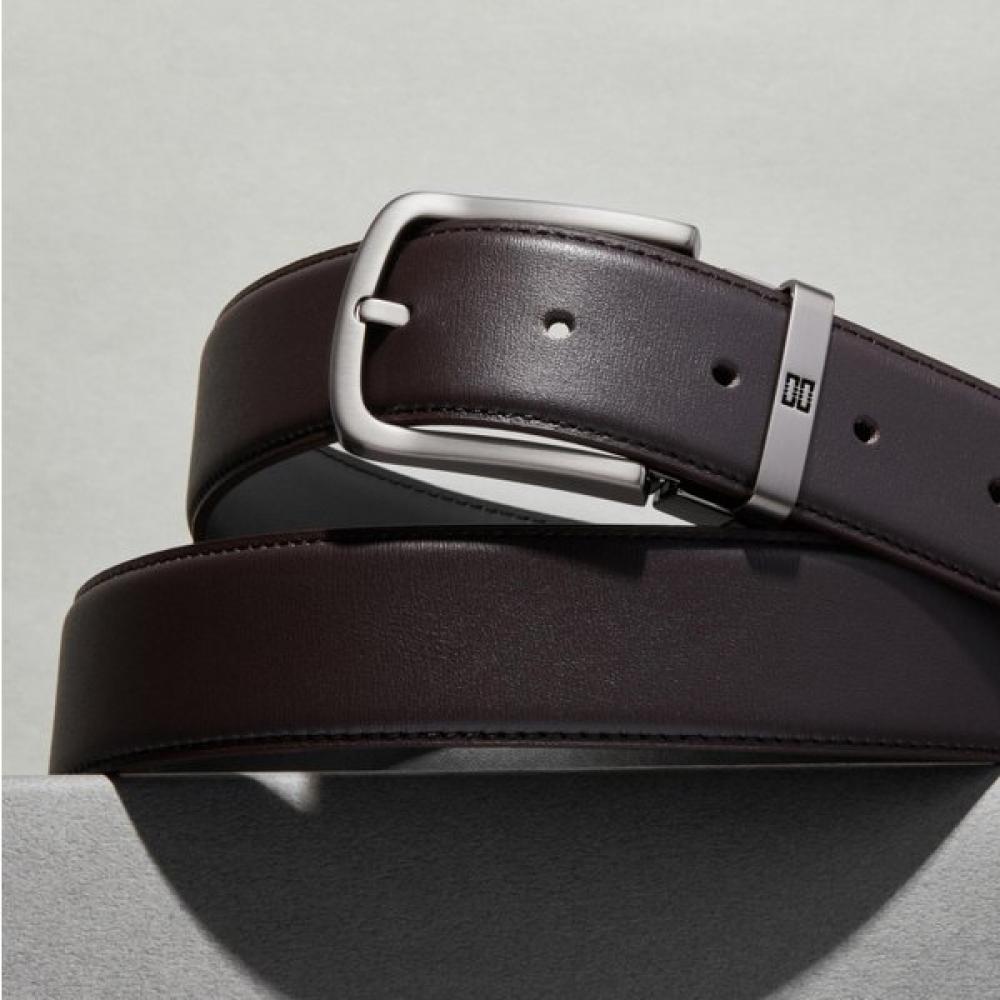 

Daks Brown Buckle Dd Logo Embossed Leather Belt Dbbe3f046w3 Single option