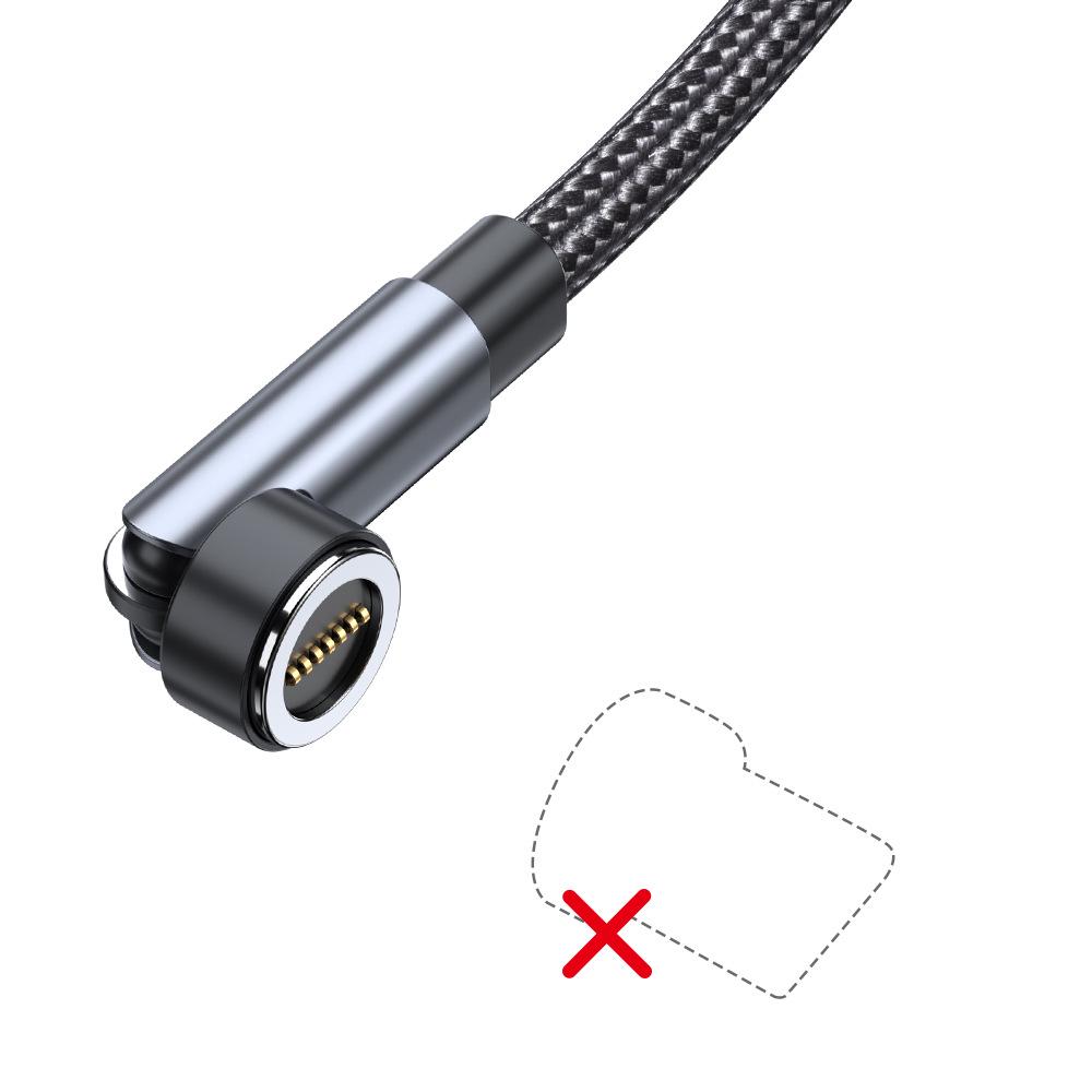 

Магнитный кабель 3-в-1 с вращением на 540° для быстрой зарядки устройств Android, Type-C и Apple 1m