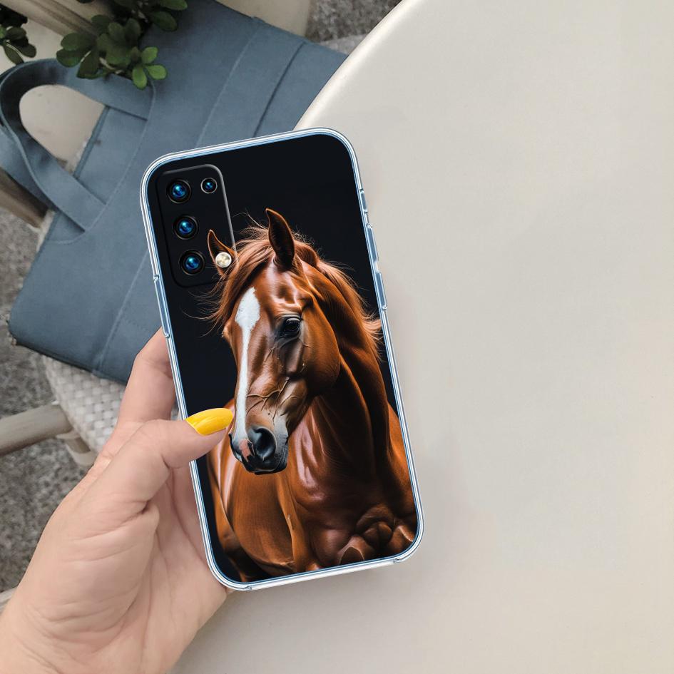 FM22 Fine Horse Soft Shell Transparent Phone Case for Motorola Moto Edge 20 30 40 50 S30 Fusion Ultra Pro Neo Lite + G200 G23