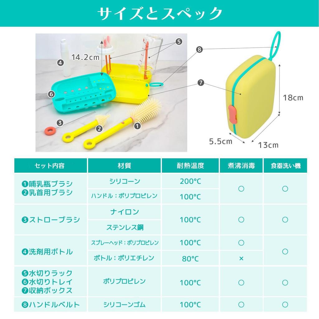 MIHIRAKI Baby Bottle Baby Bottle Nipple Travel Bottle Baby Bottle Drying Baby Bottle Drying for and Homecomings Cleaner, Brush, Brush, Cleaner, Brush,