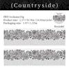 55mm*2m Black White Lace PET Tapes DIY Scrapbooking Junk Journal Aesthetics Decor Diary Collage Masking Tape Stationery Supplies
