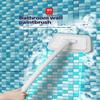 Long Handle Bathroom Cleaning Brush With Soft Scratch Free Scrub Pad For Bathtub Tile Sink Cleaning