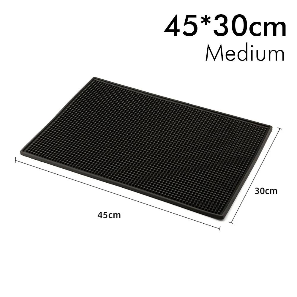 Bar Mat Rubber Anti-slip PVC Coffee Bar Mats Cup Mat Waterproof Heat Resistant Durable Drain Mat for Home Bar Cafe