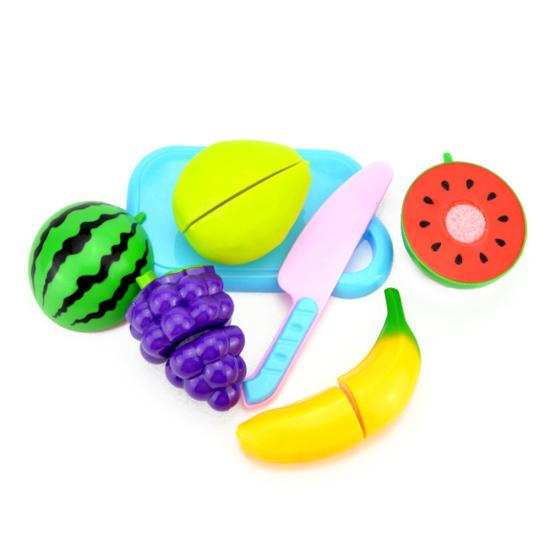1Set Pretend Play Toy Hands-on Ability Resistant To Falling Plastic Cut Fruit Children Toy for Kids