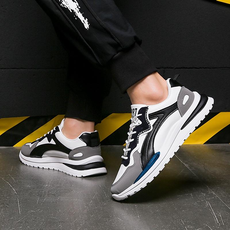 Mens Sports Shoes Four Season Breathable Soft Non Slip Outdoor Running Sneakers Casual Walking Shoes Trendy Student