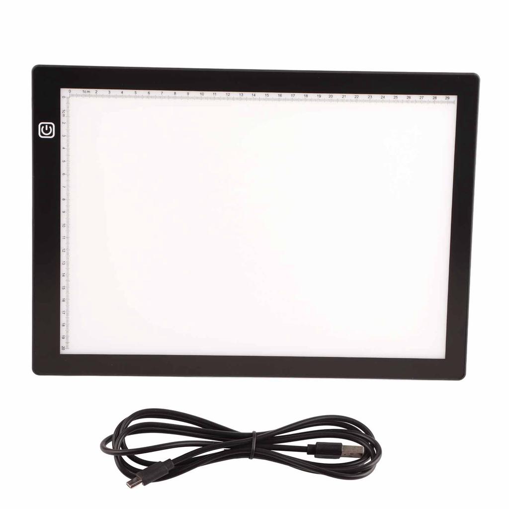 Copy Board A4 LED Light Transparent Animation Art Portable Drawing Tool A4‑J02 Hemming