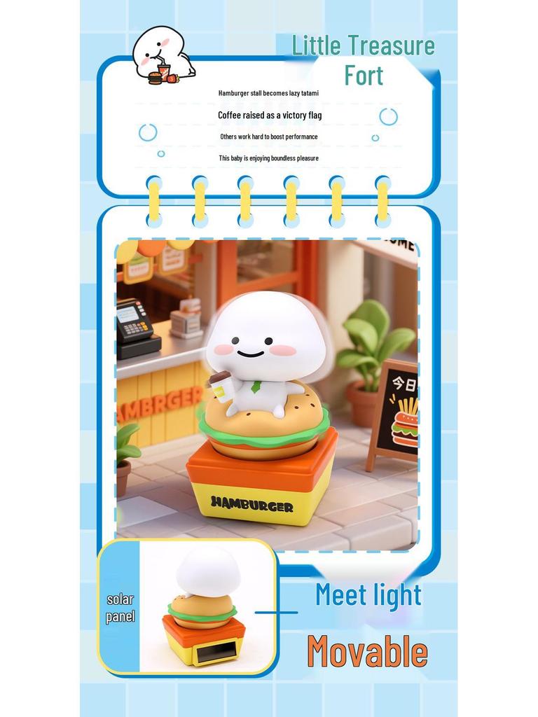 Shifeng LK2508 Solar-Powered Blind Box Series: Officially Licensed Adorable Baby Desktop Ornaments