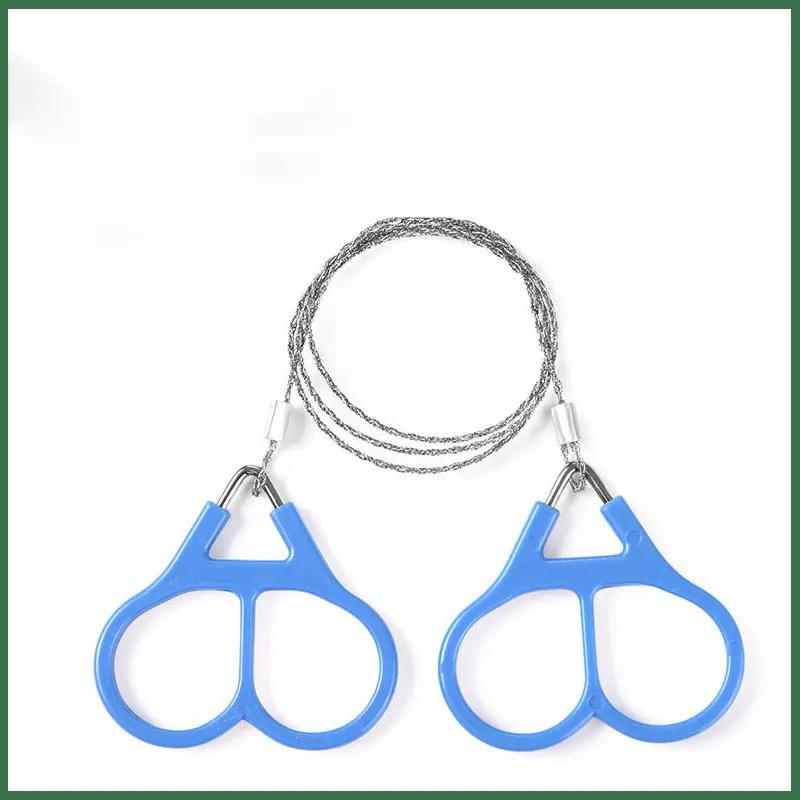 1 PC Hand Wire Saw Chain Saw Rope Saw Wire Saw Survival Saw Field Survival Equipment Outdoor Survival Supplies серебряный