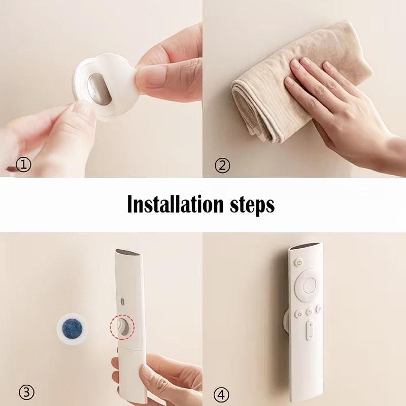Remote Control Holder Router Holder No Drilling Required Wall-Mounted Magnetic Holder