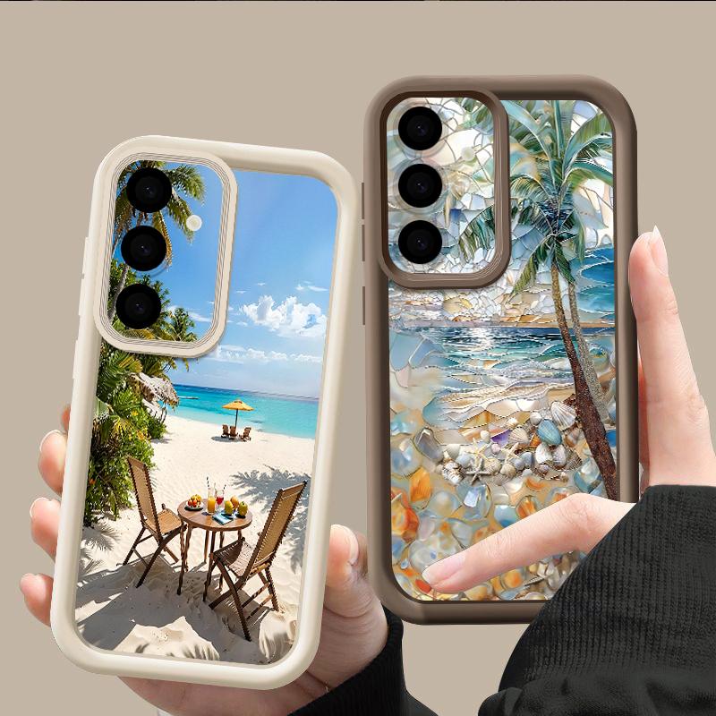 Romantic Scenery Print Case For Samsung A57 A37 A27 A17 S26 Ultra S25 FE A56 A36 A26 A16 A55 A35 A25 A15 A54 5G S21 S22 S23 S24 Plus Shockproof Cover