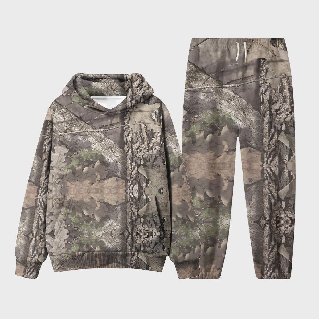 

2024 Maple Leaf 3D Print Hoodie Set for Couples 3XL