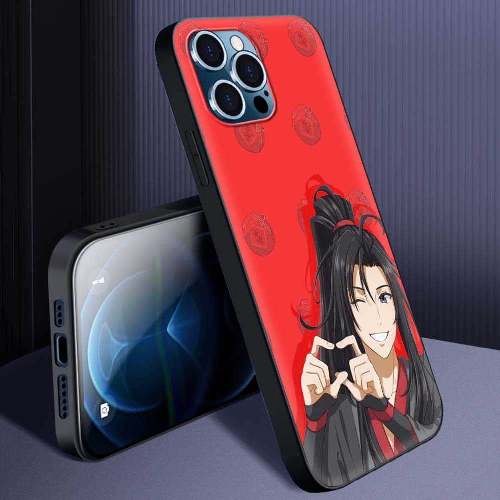 Mo Dao Zu Shi Wei Wuxian Anime Puzdro na knihy pre iPhone 13 14 11 12 Pro Max 7 8 Plus SE X XR XS Luxusný silikónový kryt Puzdrá na telefón