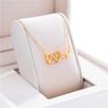 Cute Gold Love Letter Crystal Heart Pendant Women Necklace Ladies Romantic Wedding Party Jewelry Female Clavicle Chain
