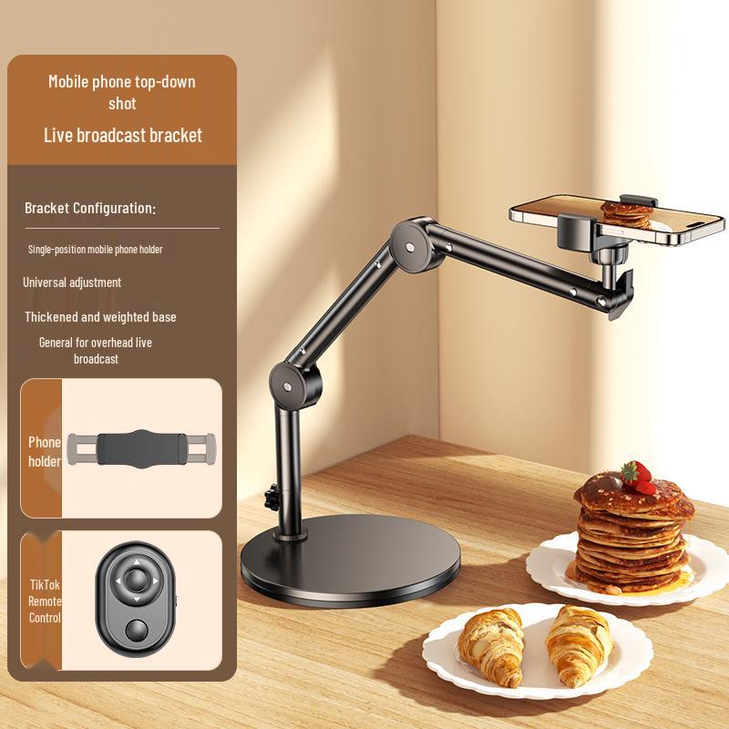 Verstellbarer Multifunktions-Auslegerarm-Ständer für Handys & Tablets - Ideal für Desktop-Videoaufnahmen und Live-Übertragungen