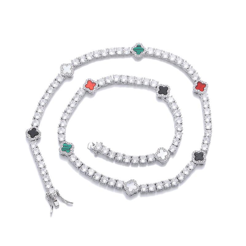 Women's Tennis Bracelet cz Necklace Elegant Clavicle Chain Winter New Jewelry Luxury Fashion Sweater Chain Wedding Party Gift