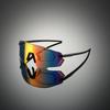 Protective Sports Goggle Men Fashion Oversized Mirror Outdoor Protective Sunglasses Women Trendy Anti-UV Cycling Shades
