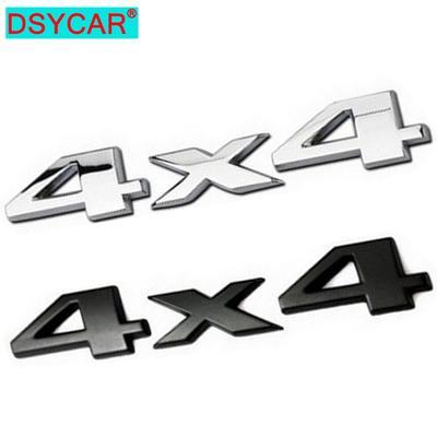 Autocollant de voiture à quatre roues motrices 3D 4x4, Badge d'emblème avec Logo, accessoires de style de voiture