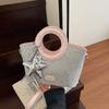 PU Sweet Star Silver Bag Tote Bag Shining Banquet Handbag Cute Small Basket Bag  Women