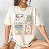 TOG Book Stamps Cotton Shirts Terrasen The Thirteen Aelin Fireheart Retro Printed Tops TOG Series Gift For Book Lover Ropa Mujer