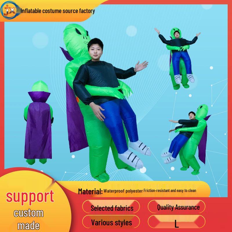 Aufblasbares Alien Kostüm Umhang für Weihnachts-Bühnenauftritte & Partys