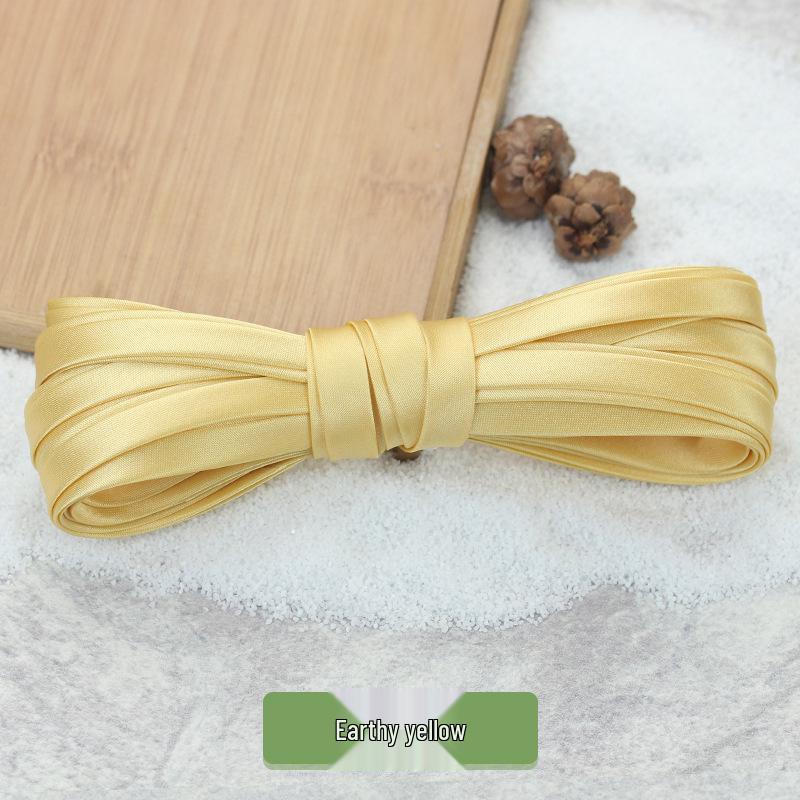 Hengmeihe 0.85cm Satin Cheongsam Hemming Strip: Solid Color, Imitation Silk, Non-Iron Accessories for Women