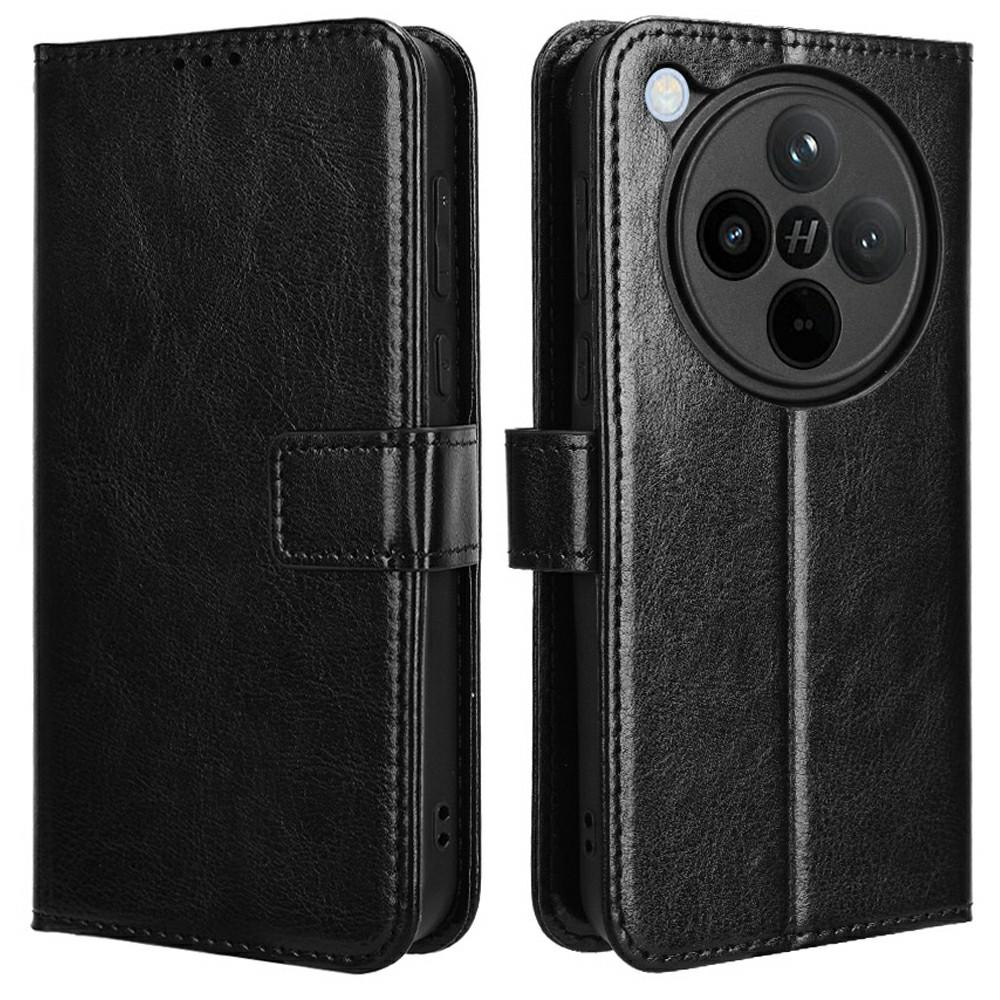 Dla Oppo Find X8 5G Etui Tekstura Crazy Horse PU Skóra Pokrowiec Portfel na Telefon