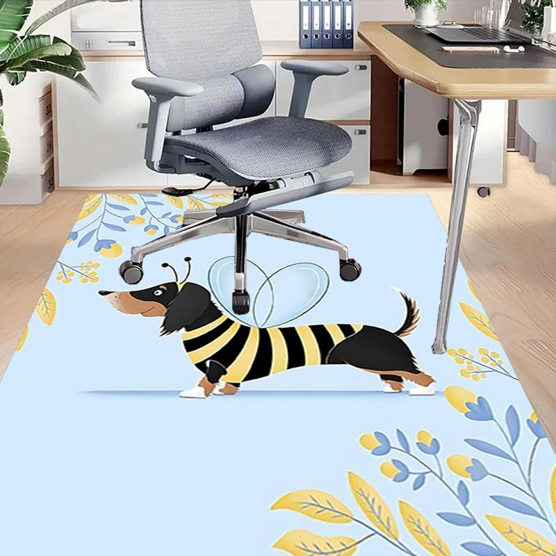 1PC Dog Bee Extra Large Non Slip Floor Carpet, Office, Family, Bedroom, Studio Large Area Rug Indoor Rugs