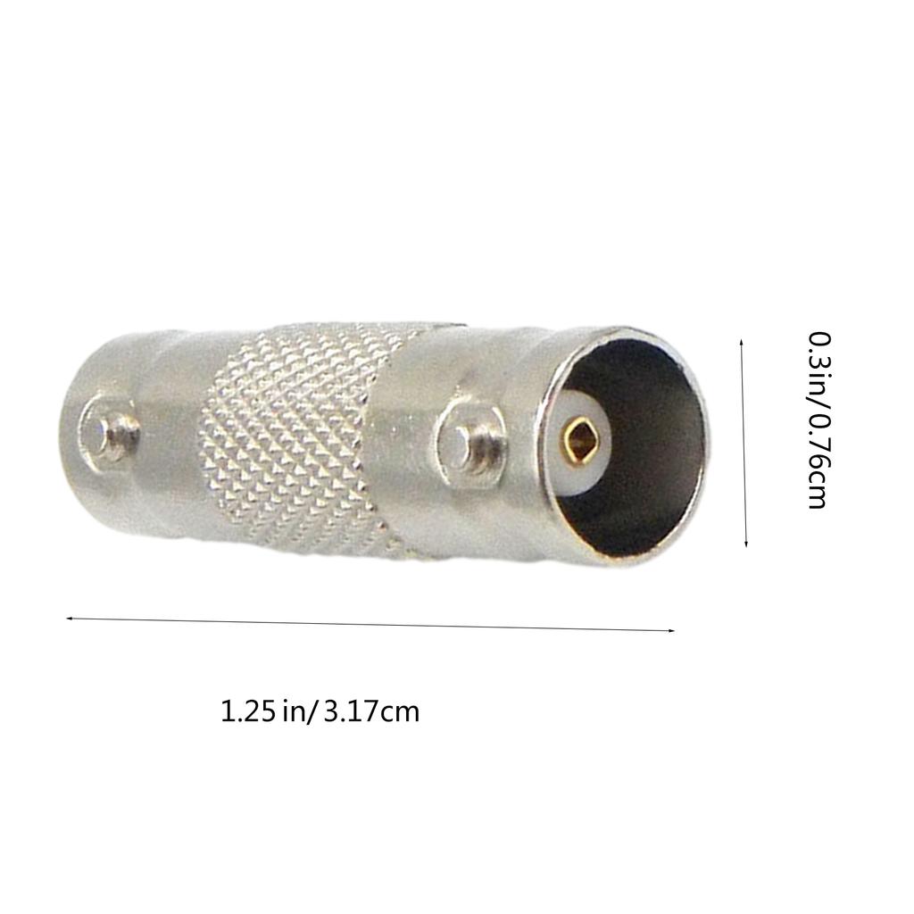 BNC Adapter BNC Female to BNC Female Straight RF Coaxial Connector for CCTV Surveillance System Video Camera Broadcast