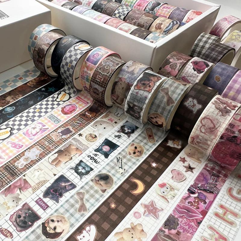 36rolls Multi Pattern Paper Washi Tape Set Blue Green Girl Style Classical Adhesive Masking Tapes Decoration Stickers