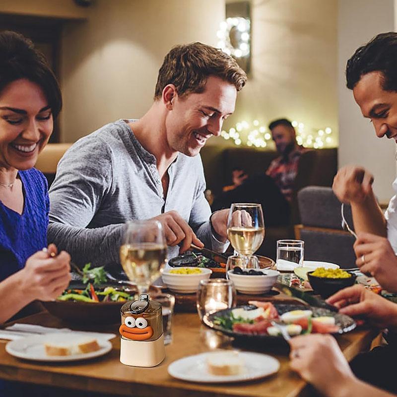 Cute Automatic Pop-up Toothpick Holder Dispenser, Pop Up Automatic Cute Sausage Mouth Decoration Novelty Toothpicks Container Ki