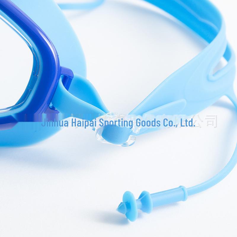 Children's Large Silicone Swimming Goggles - High-Definition, Waterproof, Anti-Fog, Ideal for Diving and Racing.