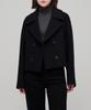 Musinsa Standard Woman Women'S Cashmere Blend Short Pea Coat [Black]