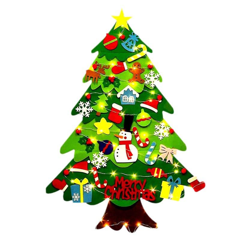 DIY Children's Felt Christmas Tree Ornaments