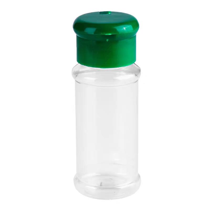 10Pcs Kitchen Salt Pepper Shakers 60/100Ml Plastic Empty Seasoning Storage Bottle
