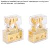 Pair Car Battery Terminal Connector Top Post Negative Positive Zinc Alloy Oxidation ResistantGold