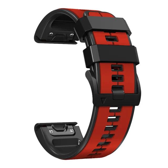For Garmin Fenix 7X 7 Pro 6 6X Pro 5X 5 Plus Sapphire Solar Watch Strap Bracelet Quick Release 26mm 22mm Silicone Band Wristband