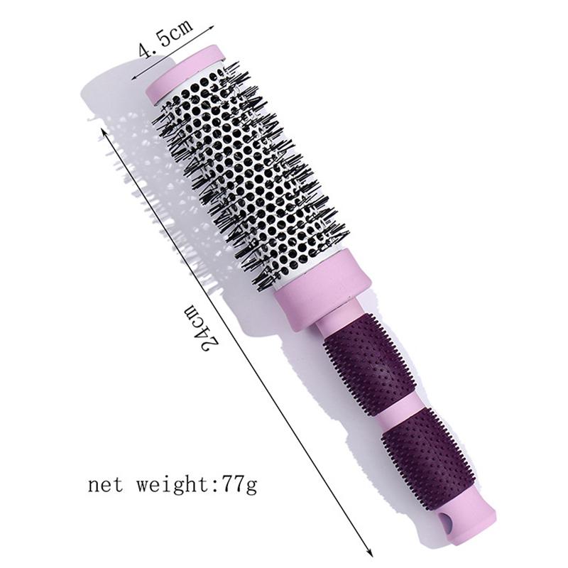 

Профессиональный салонный инструмент для укладки, нейлоновая расческа, цилиндр, расческа для вьющихся волос, термоалюминиевая трубка, круглая цилиндрическая расческа для волос, специальная расческа