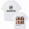 Fashion Katseye Chaos Graphic Tshirt Women Unisex Short Sleeve Tee Kpop Band Gril Group KATSEYE Printed Tshirt Clothing