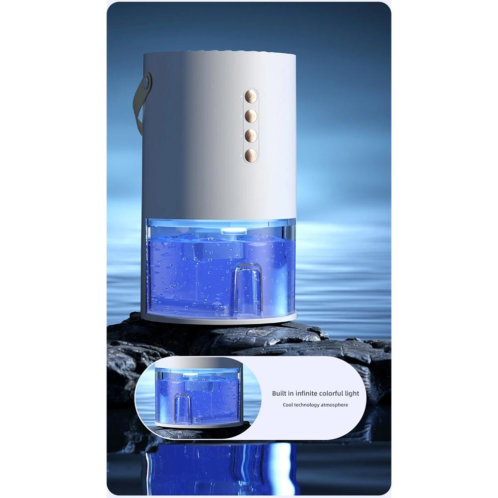 Portable mini dehumidifier, silent dryer, air purifier and dehumidifier all-in-one for home and bedroom use during humid weather