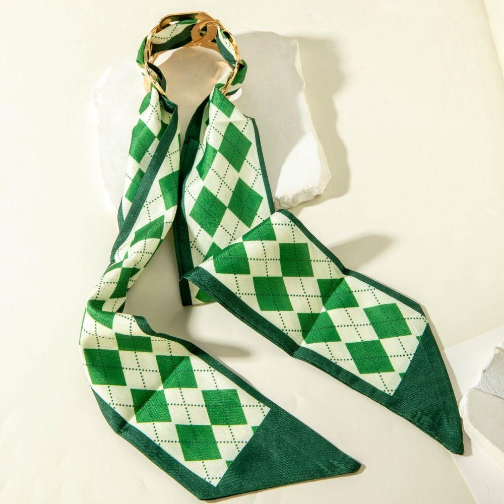 Polka Dot Silk Scarf Cuff Bangles Ribbon-Wrapped Ethnic Style Wristband Gifts