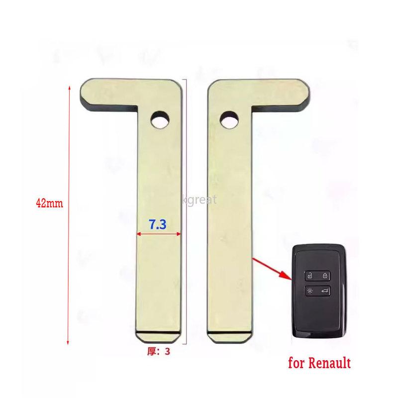 

5/10PCS Replacement Smart Remote Key Blade For Renualt Megane 4 Talisman Espace 5 Kadjar Koleo emergency Spare Key 42mm for Megane 4