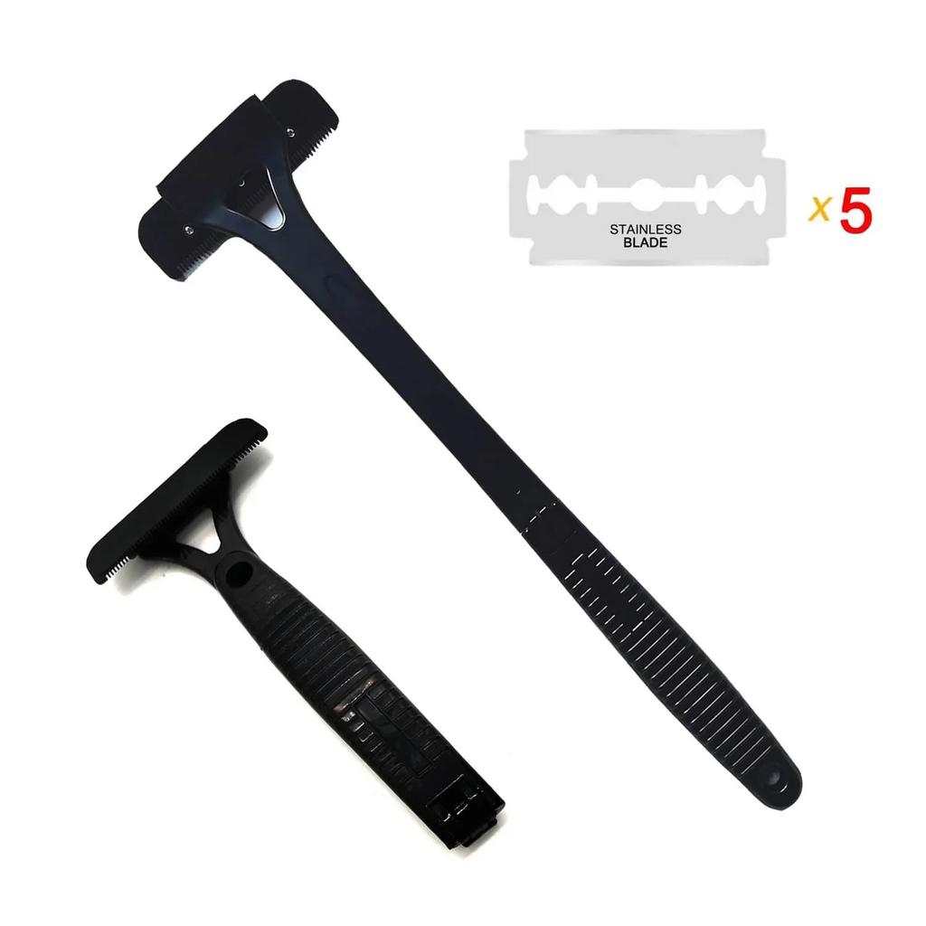 Men Back Shaver Hair Shaver Two Head Blade Foldable Trimmer Body Leg Long Handle Removal Razors