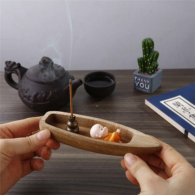 CYCLI-Incense Burner Household Indoor Set Line Incense Gourd Incense Insert Boat Yoga Lover Gift